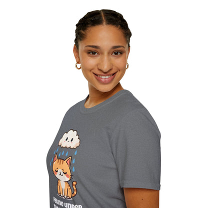 Feline Under the Weather T-Shirt | Spoonie Cat Tee | Chronic Illness Awareness Apparel