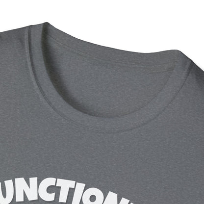 Functioning Is Overrated Corgi T-Shirt | Spoonie Humor Tee | Chronic Illness Support Apparel