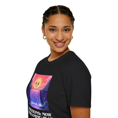 Emotions Now Streaming in 4K T-Shirt | Spoonie Humor Tee | Mental Health Awareness Apparel