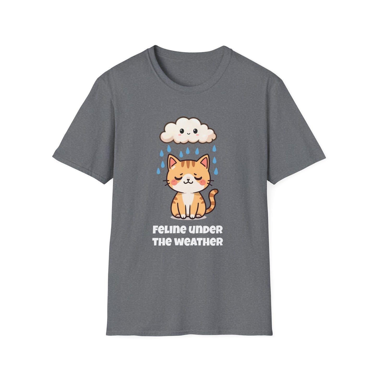 Feline Under the Weather T-Shirt | Spoonie Cat Tee | Chronic Illness Awareness Apparel