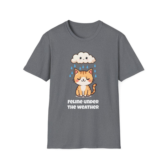 Feline Under the Weather T-Shirt | Spoonie Cat Tee | Chronic Illness Awareness Apparel