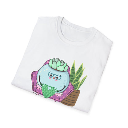 My Happy Place Succulent T-Shirt | Spoonie Plant Humor Tee | Chronic Illness Awareness Apparel