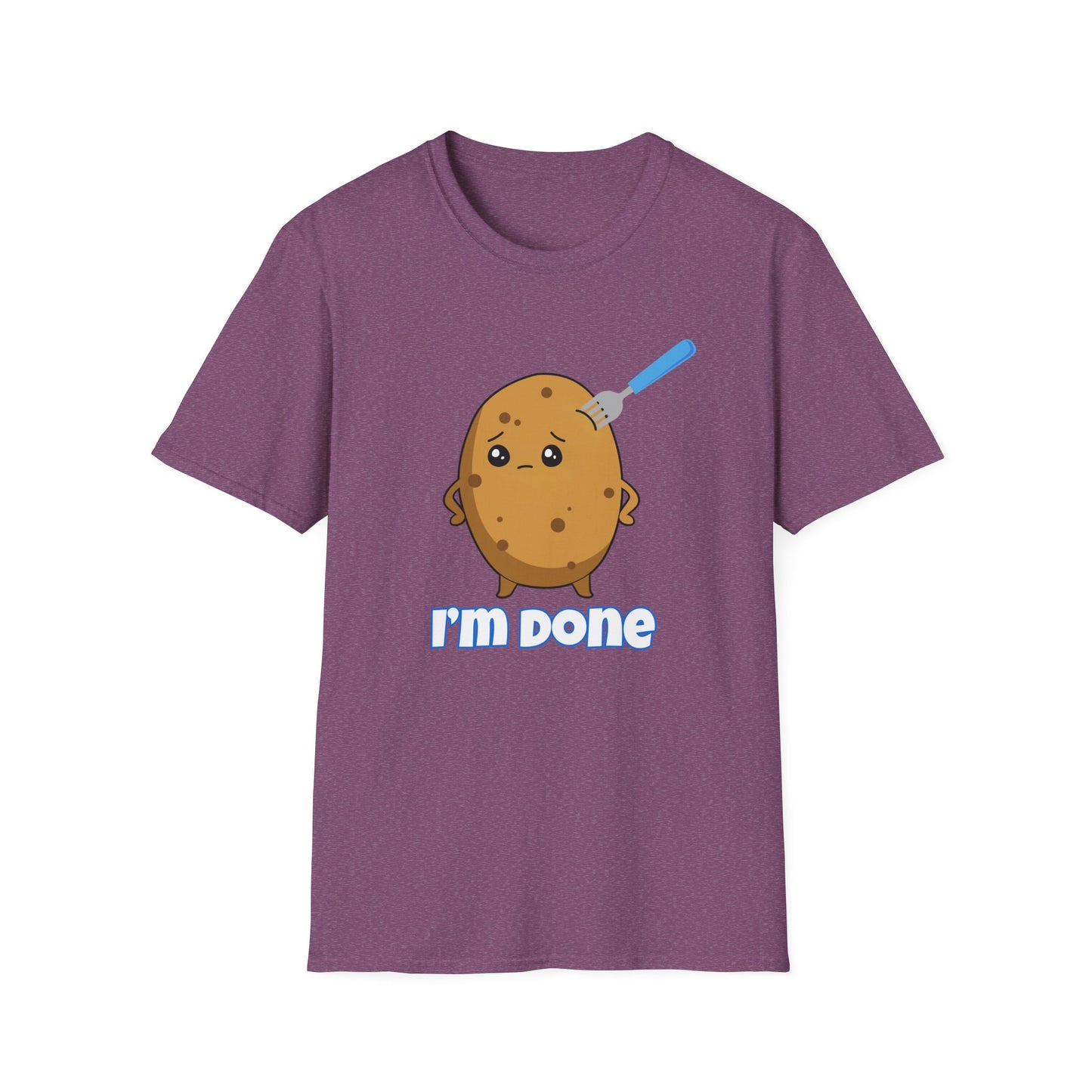 I’m Done Potato T-Shirt | Spoonie Humor Tee | Chronic Illness Awareness Apparel