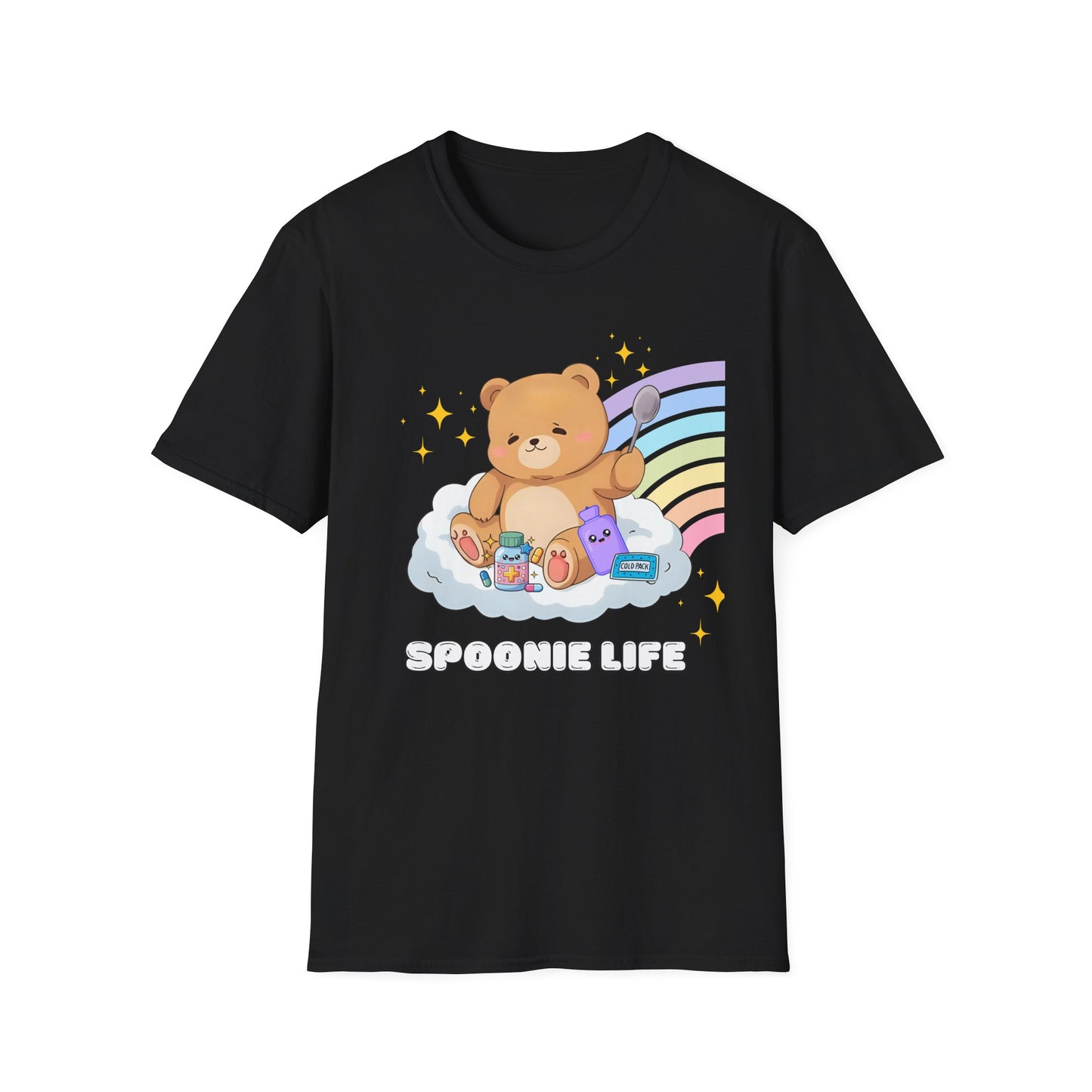 Spoonie Bear Life T-Shirt | Chronic Illness Awareness Tee | Spoonie Haven Apparel