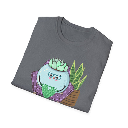 My Happy Place Succulent T-Shirt | Spoonie Plant Humor Tee | Chronic Illness Awareness Apparel