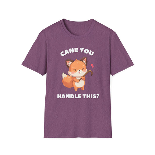 Cane You Handle This Fox T-Shirt | Mobility Aid Awareness Tee | Spoonie Haven Apparel