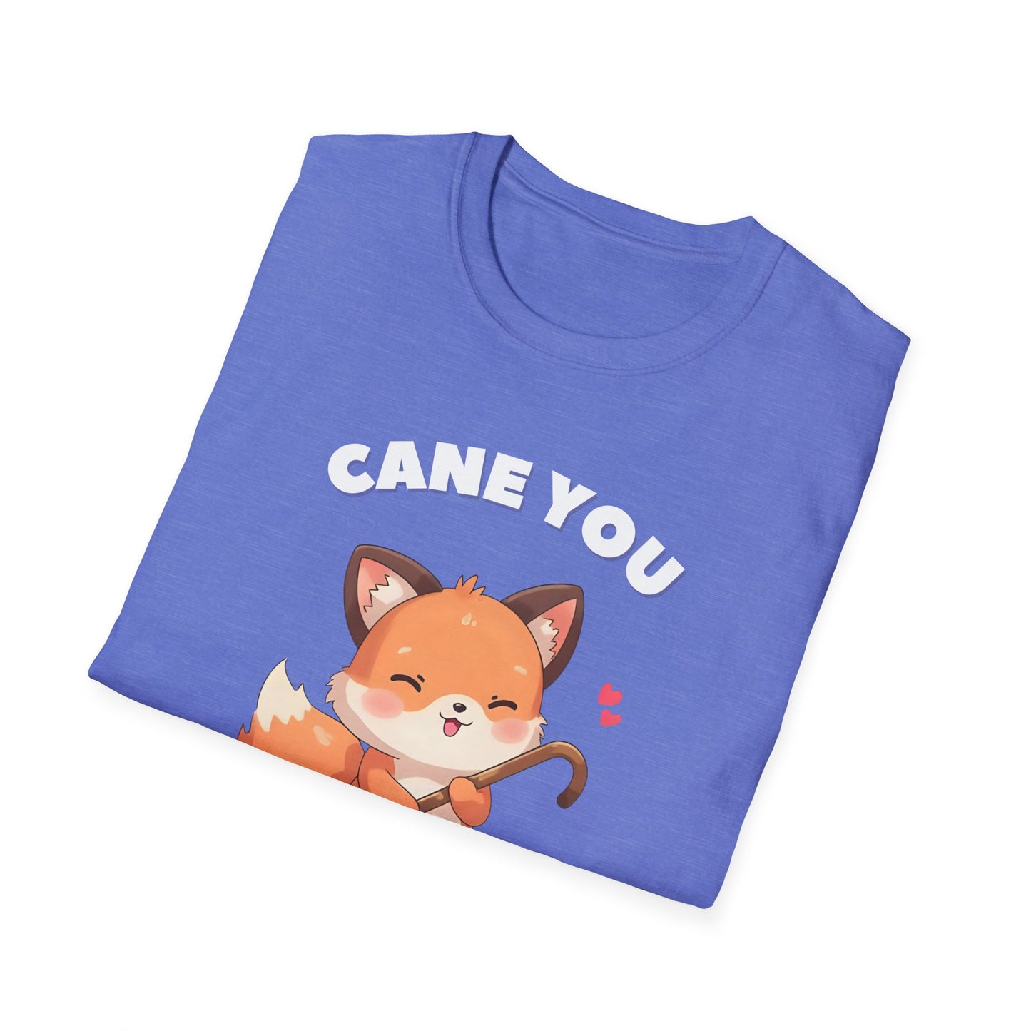 Cane You Handle This Fox T-Shirt | Mobility Aid Awareness Tee | Spoonie Haven Apparel
