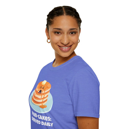 Pain-Cakes Served Daily T-Shirt | Spoonie Humor Tee | Chronic Illness Awareness Apparel