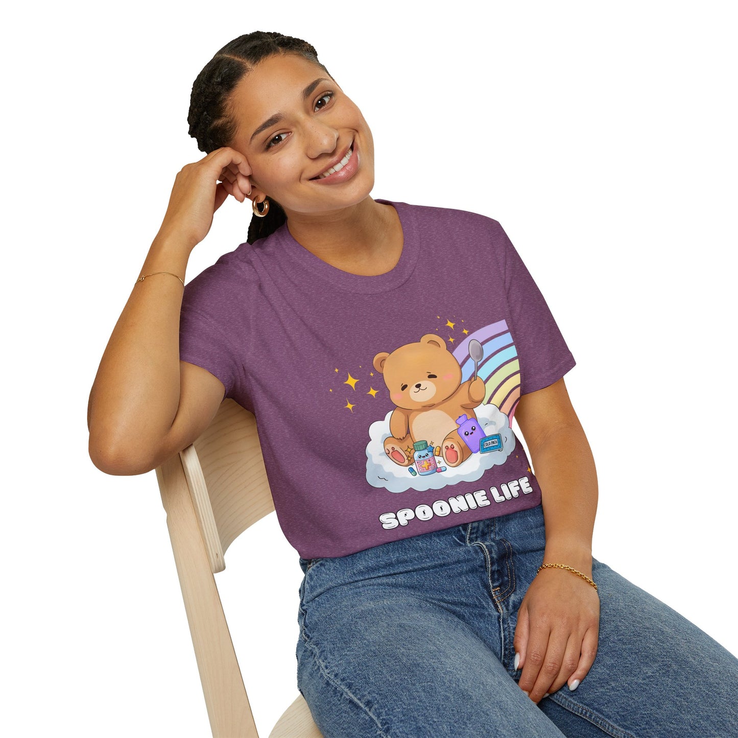 Spoonie Bear Life T-Shirt | Chronic Illness Awareness Tee | Spoonie Haven Apparel