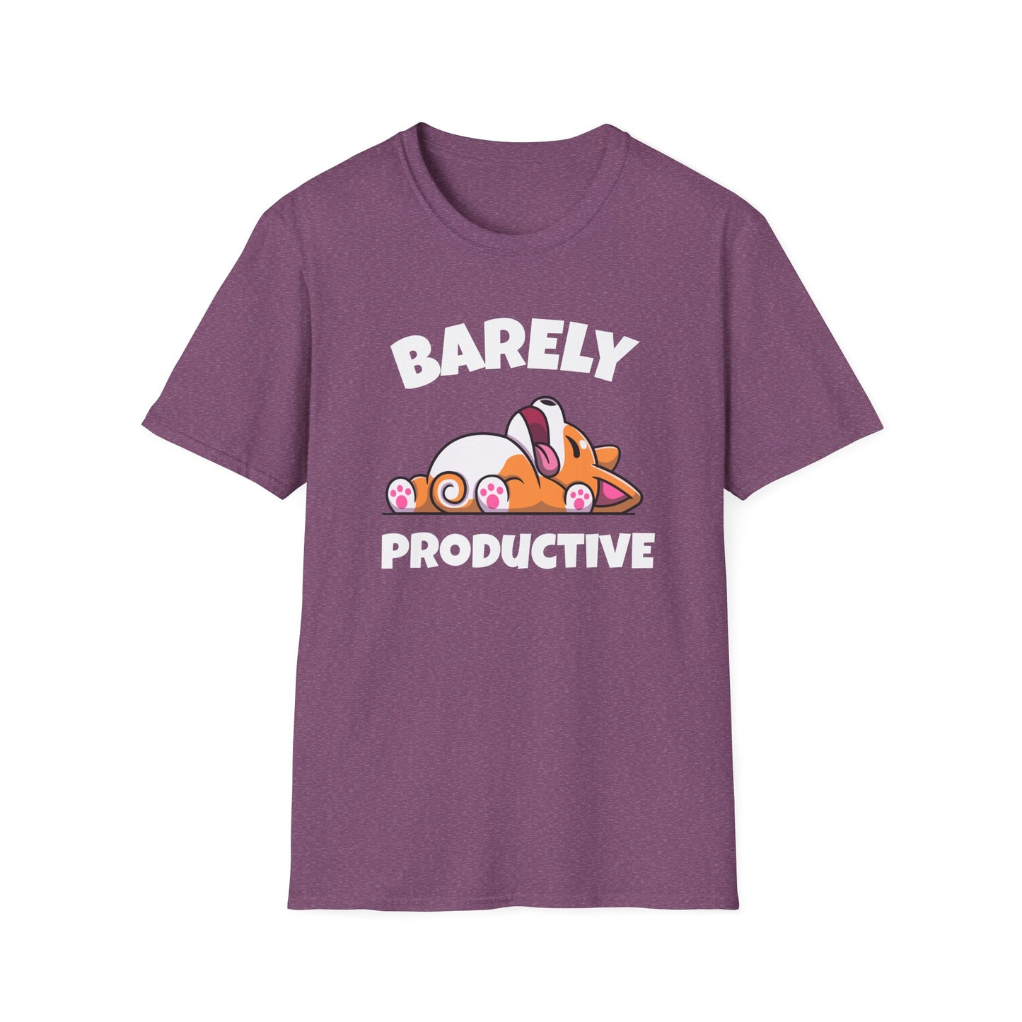 Barely Productive Corgi T-Shirt | Spoonie Humor Tee | Chronic Illness Support Apparel
