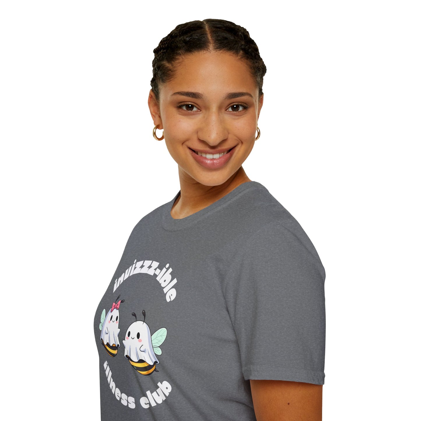 Invizzz-ible Illness Club Bee T-Shirt | Spoonie Humor Tee | Chronic Illness Awareness Apparel