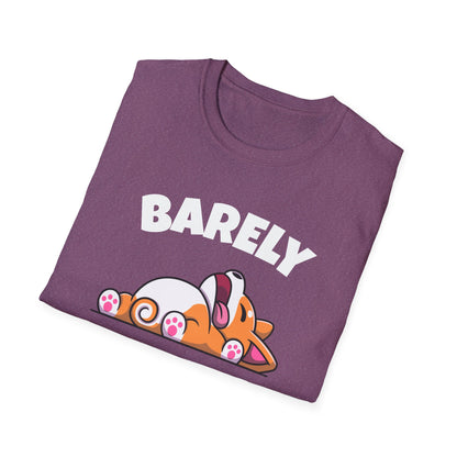Barely Productive Corgi T-Shirt | Spoonie Humor Tee | Chronic Illness Support Apparel