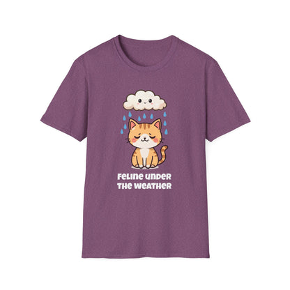 Feline Under the Weather T-Shirt | Spoonie Cat Tee | Chronic Illness Awareness Apparel