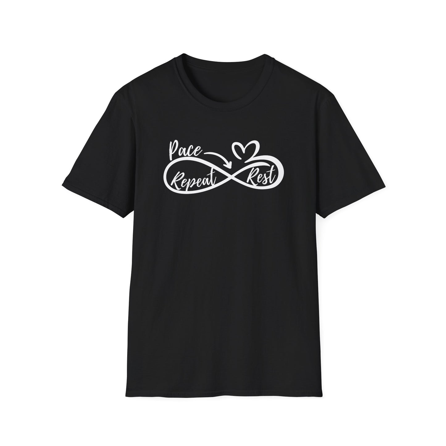 Pace Rest Repeat T-Shirt | Pacing Encouragement Tee | Spoonie Haven Apparel