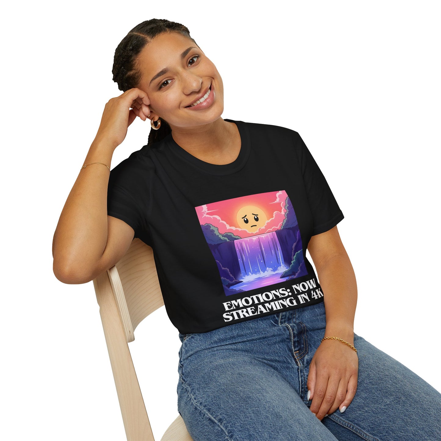 Emotions Now Streaming in 4K T-Shirt | Spoonie Humor Tee | Mental Health Awareness Apparel