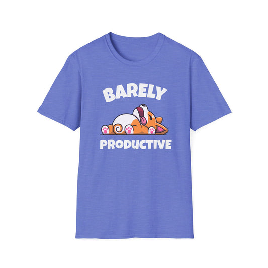 Barely Productive Corgi T-Shirt | Spoonie Humor Tee | Chronic Illness Support Apparel
