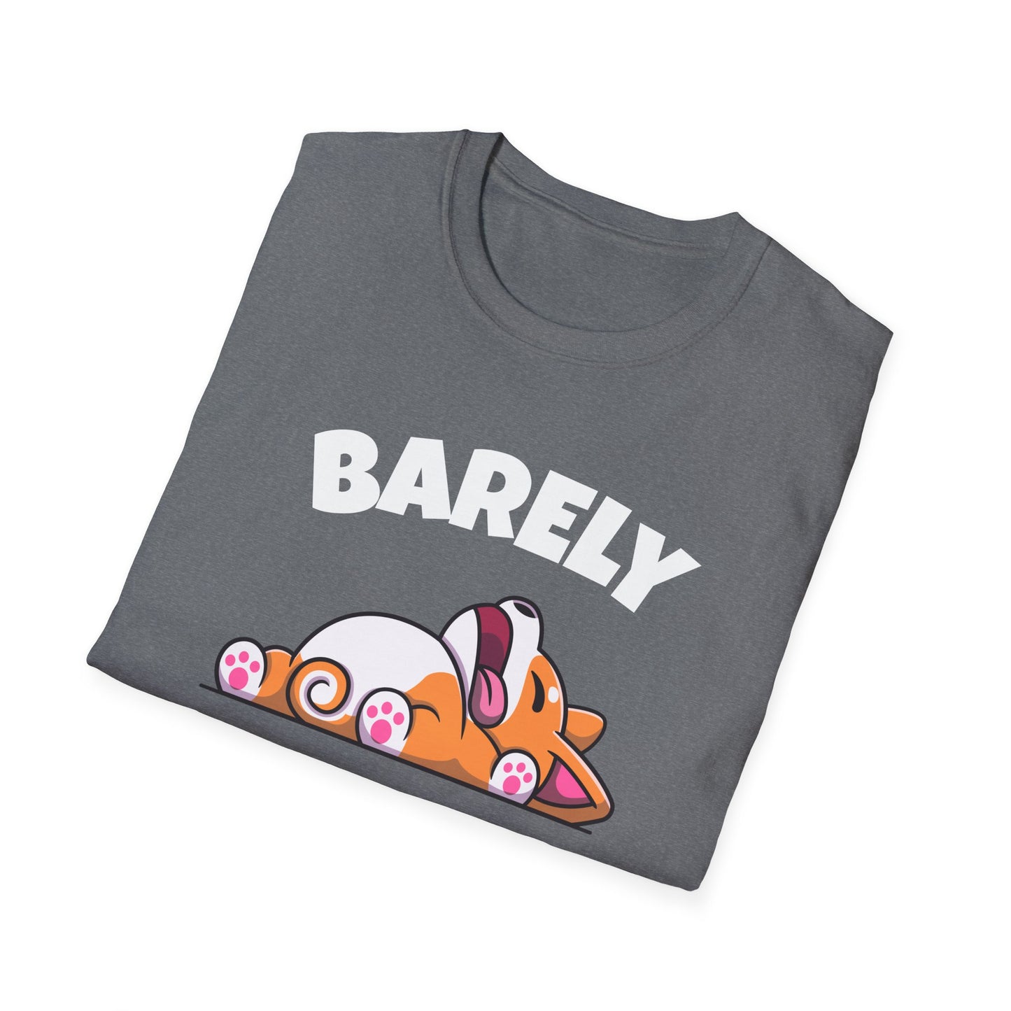 Barely Productive Corgi T-Shirt | Spoonie Humor Tee | Chronic Illness Support Apparel