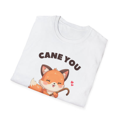 Cane You Handle This Fox T-Shirt | Mobility Aid Awareness Tee | Spoonie Haven Apparel