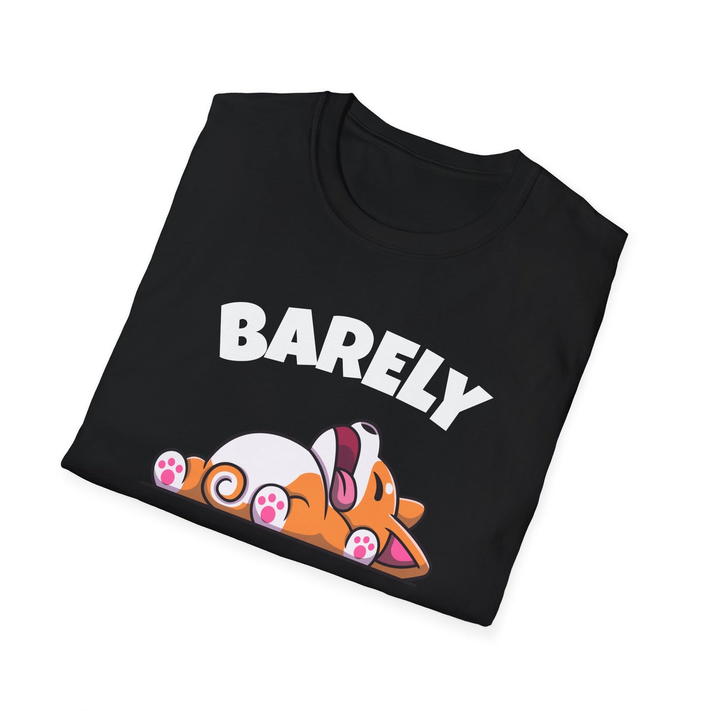 Barely Productive Corgi T-Shirt | Spoonie Humor Tee | Chronic Illness Support Apparel