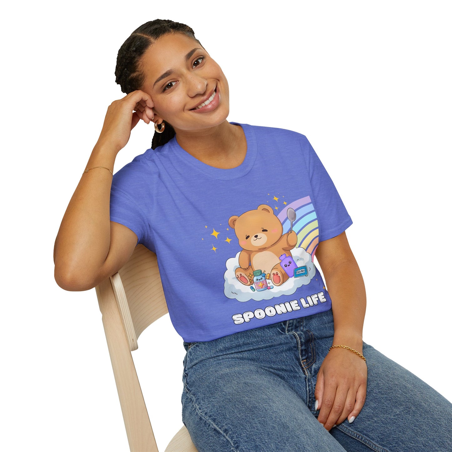 Spoonie Bear Life T-Shirt | Chronic Illness Awareness Tee | Spoonie Haven Apparel
