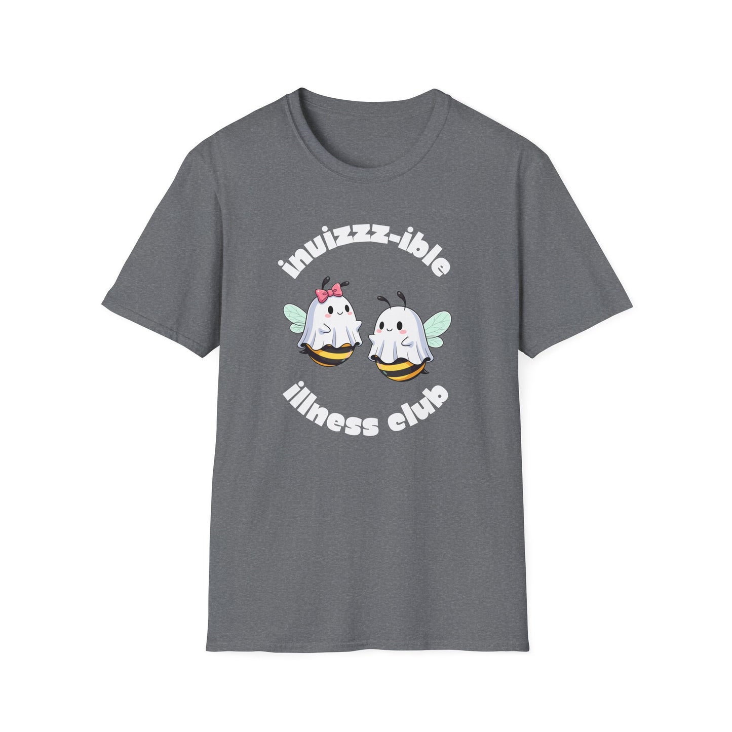 Invizzz-ible Illness Club Bee T-Shirt | Spoonie Humor Tee | Chronic Illness Awareness Apparel
