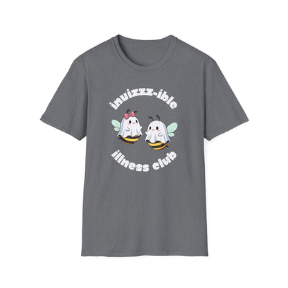 Invizzz-ible Illness Club Bee T-Shirt | Spoonie Humor Tee | Chronic Illness Awareness Apparel