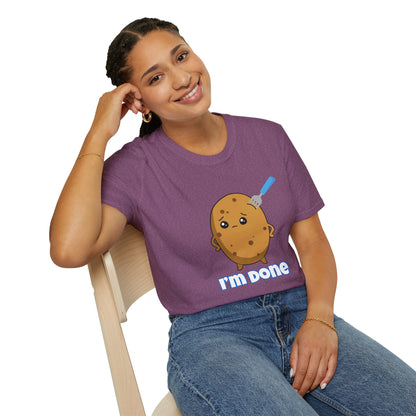 I’m Done Potato T-Shirt | Spoonie Humor Tee | Chronic Illness Awareness Apparel