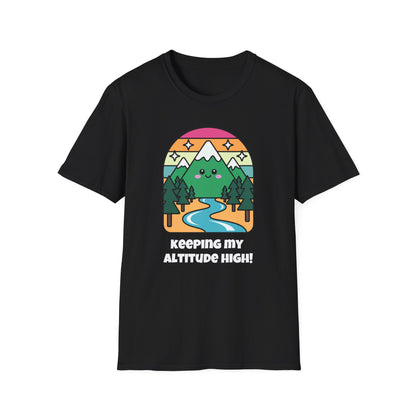 Keeping My Altitude High Mountain T-Shirt | Spoonie Resilience Tee | Chronic Illness Awareness Apparel