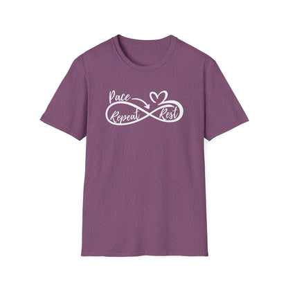 Pace Rest Repeat T-Shirt | Pacing Encouragement Tee | Spoonie Haven Apparel