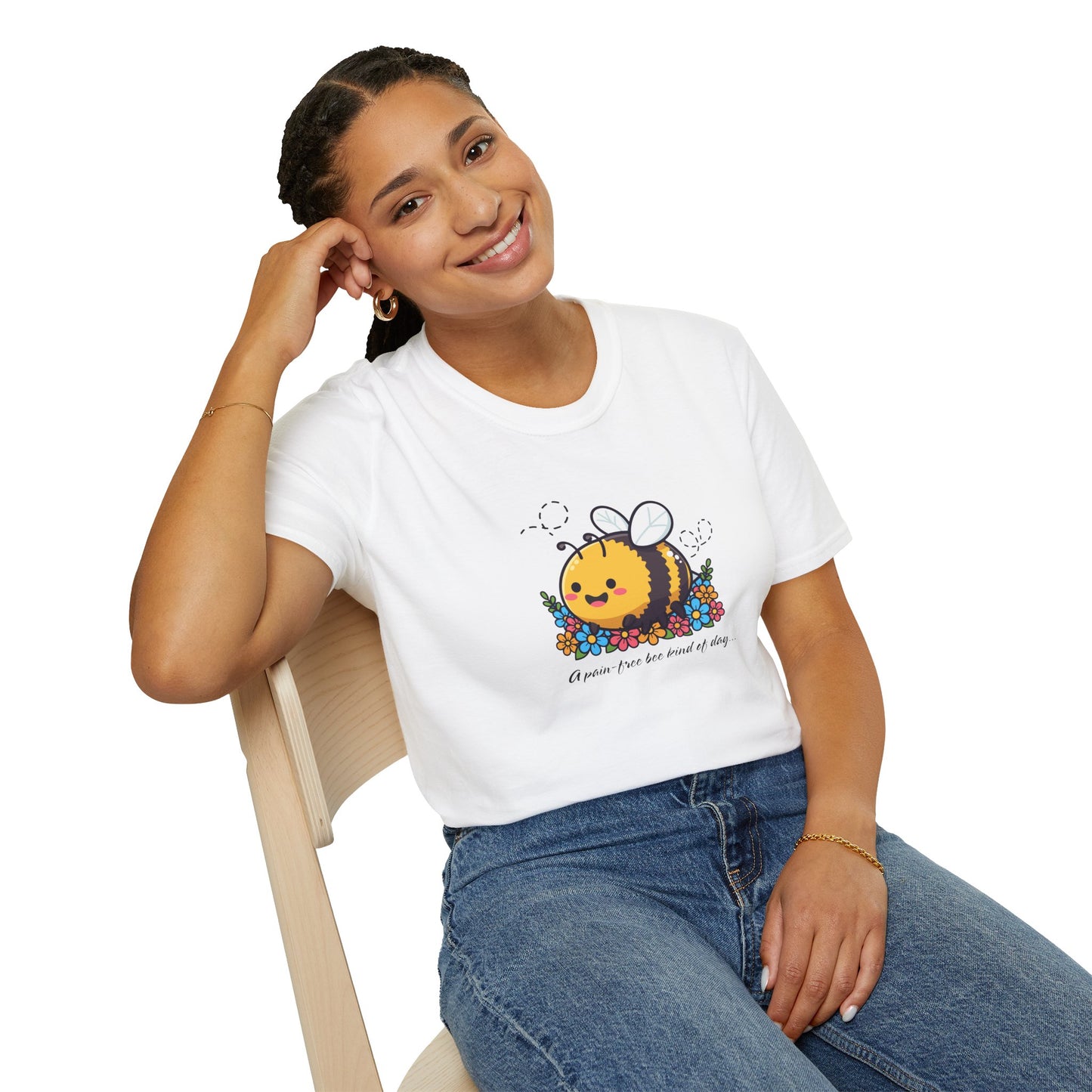 Pain-Free Morning Bee T-Shirt | Spoonie Humor Tee | Chronic Illness Awareness Appar
