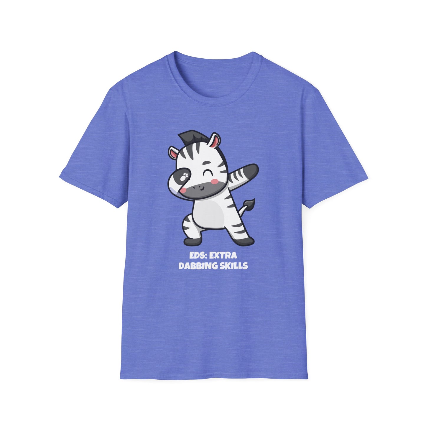EDS Extra Dabbing Skills Zebra T-Shirt | Ehlers-Danlos Awareness Tee | Spoonie Humor Apparel