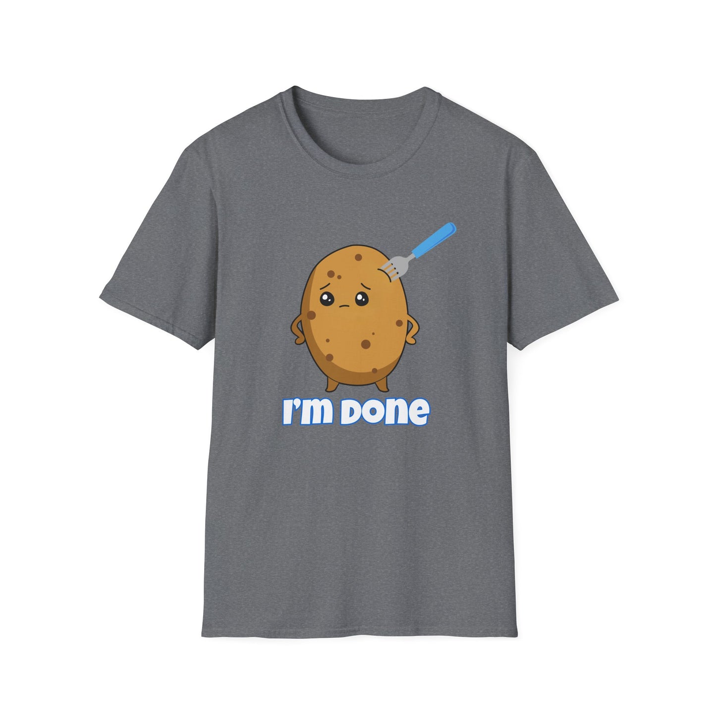 I’m Done Potato T-Shirt | Spoonie Humor Tee | Chronic Illness Awareness Apparel