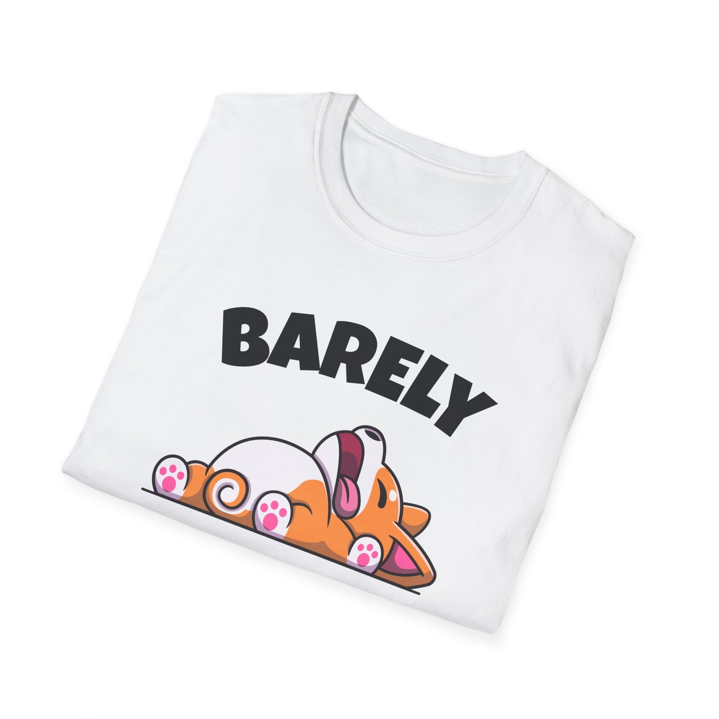 Barely Productive Corgi T-Shirt | Spoonie Humor Tee | Chronic Illness Support Apparel