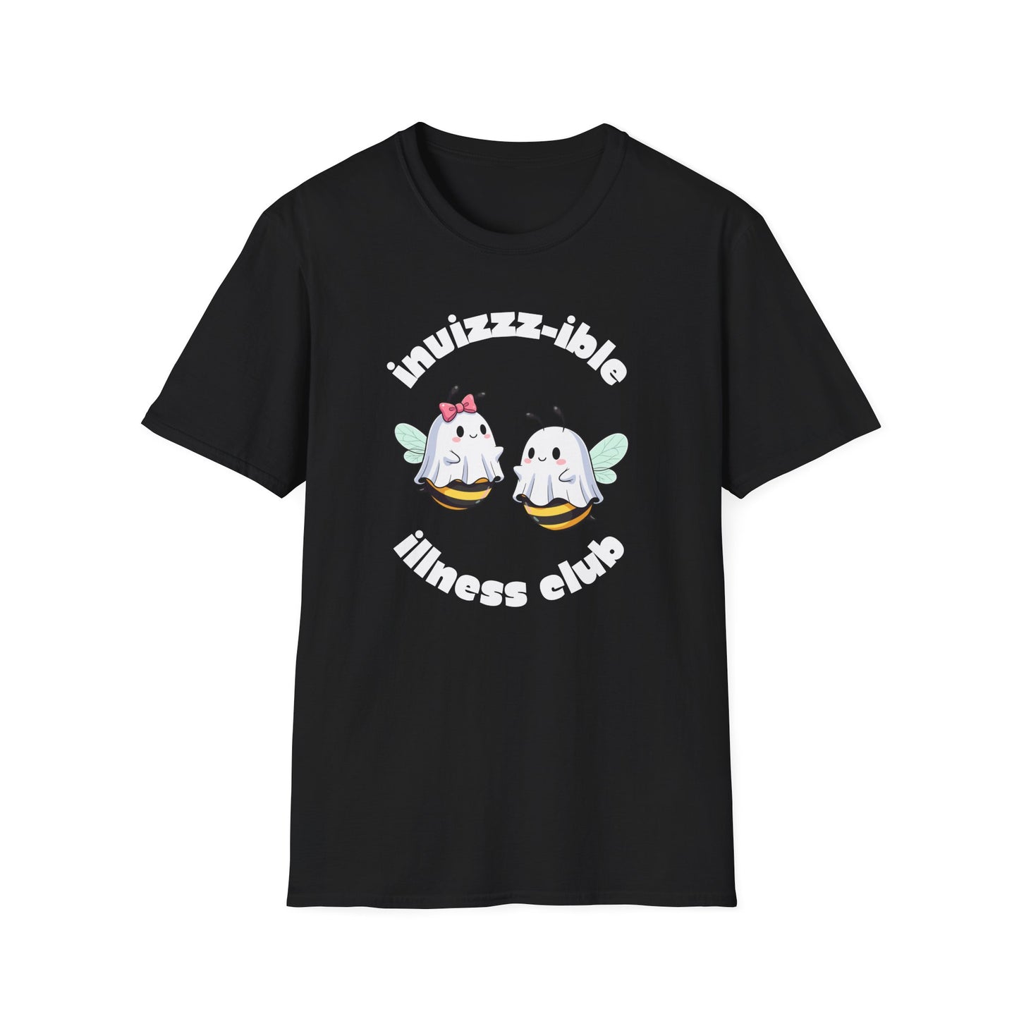 Invizzz-ible Illness Club Bee T-Shirt | Spoonie Humor Tee | Chronic Illness Awareness Apparel
