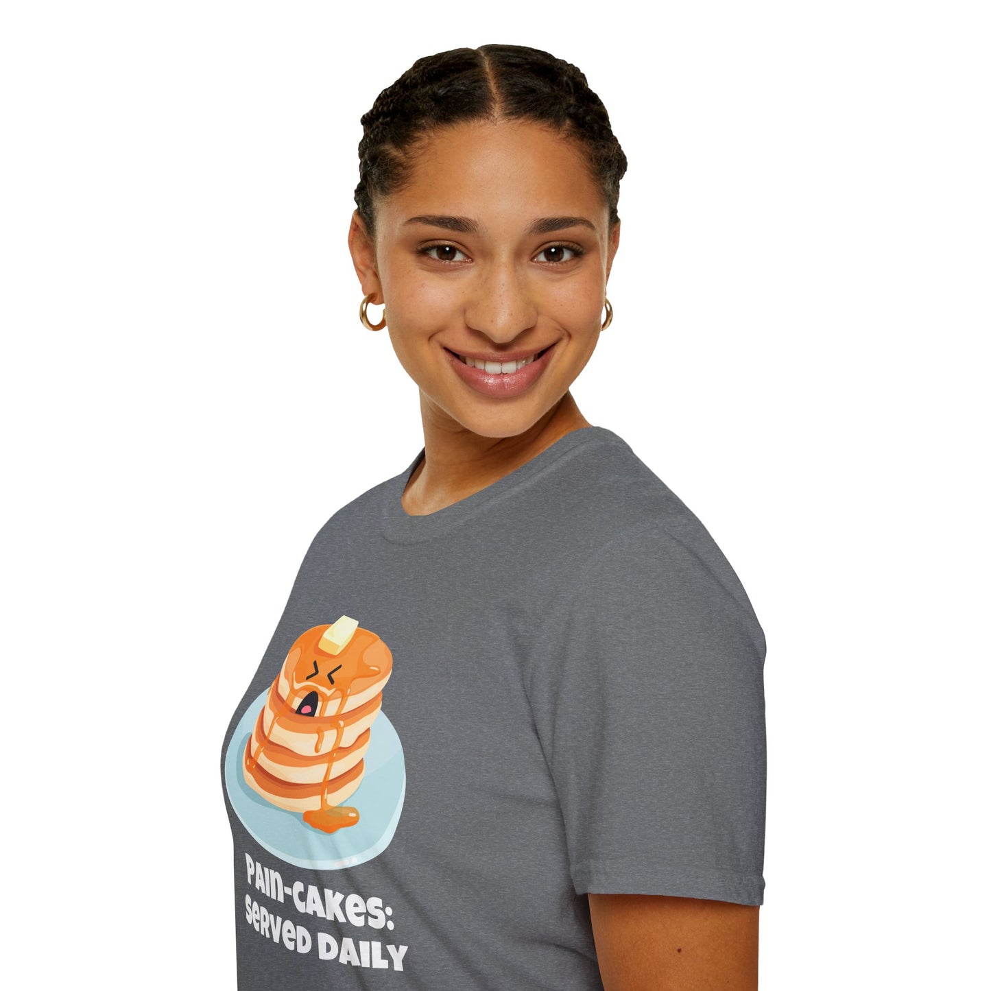 Pain-Cakes Served Daily T-Shirt | Spoonie Humor Tee | Chronic Illness Awareness Apparel