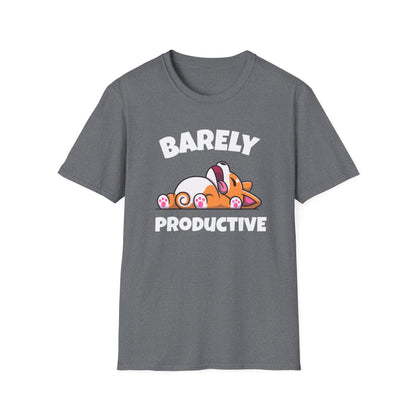 Barely Productive Corgi T-Shirt | Spoonie Humor Tee | Chronic Illness Support Apparel