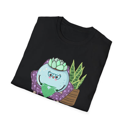 My Happy Place Succulent T-Shirt | Spoonie Plant Humor Tee | Chronic Illness Awareness Apparel