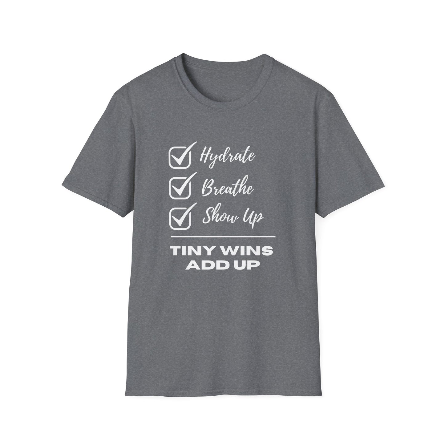 Tiny Wins Add Up T-Shirt | Positive Affirmation Tee | Spoonie Haven Apparel
