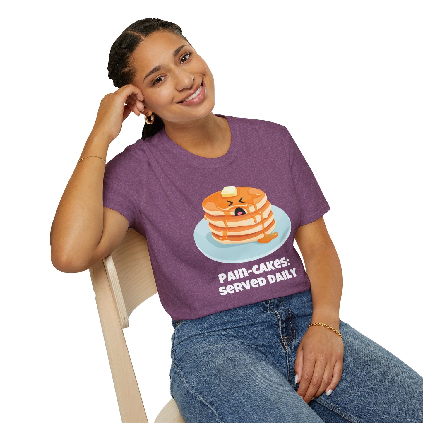 Pain-Cakes Served Daily T-Shirt | Spoonie Humor Tee | Chronic Illness Awareness Apparel