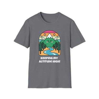 Keeping My Altitude High Mountain T-Shirt | Spoonie Resilience Tee | Chronic Illness Awareness Apparel