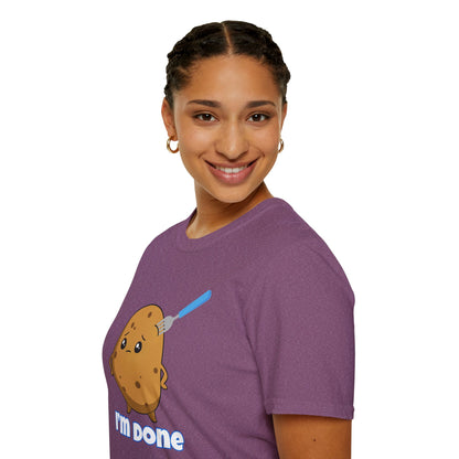 I’m Done Potato T-Shirt | Spoonie Humor Tee | Chronic Illness Awareness Apparel