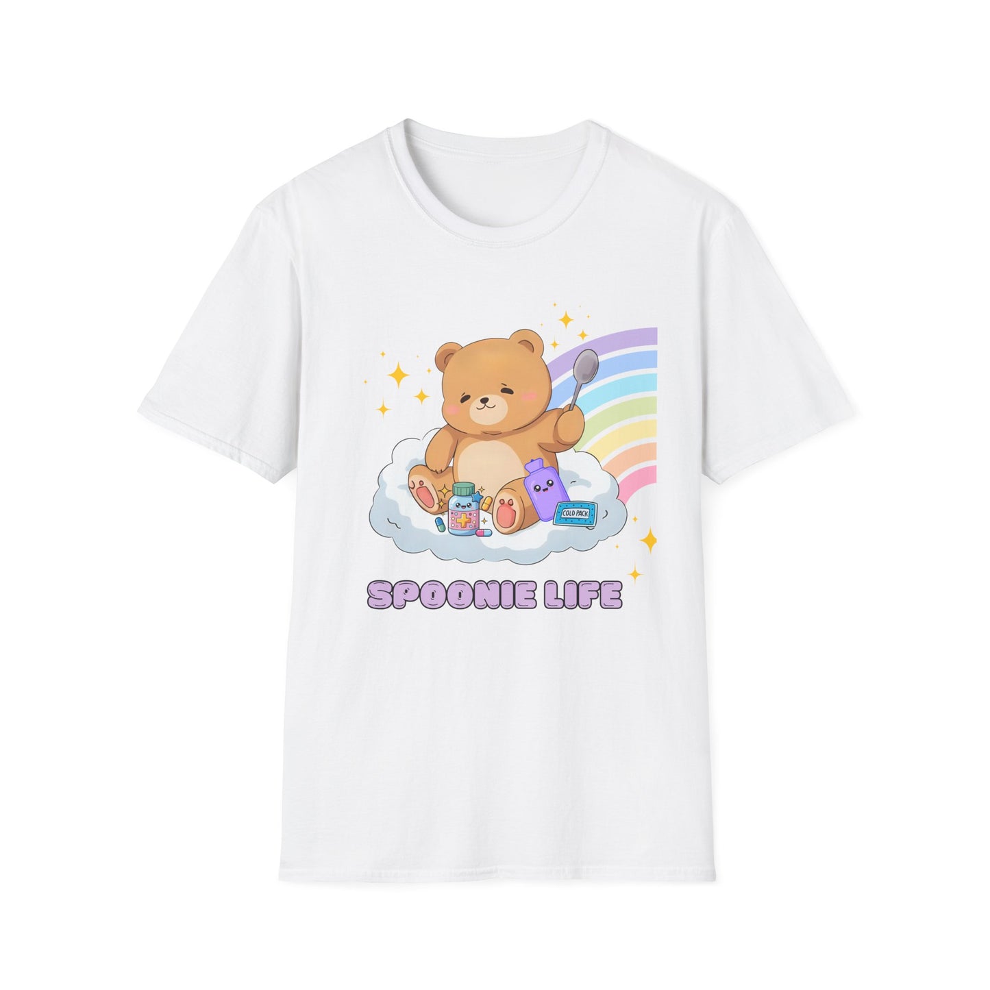 Spoonie Bear Life T-Shirt | Chronic Illness Awareness Tee | Spoonie Haven Apparel