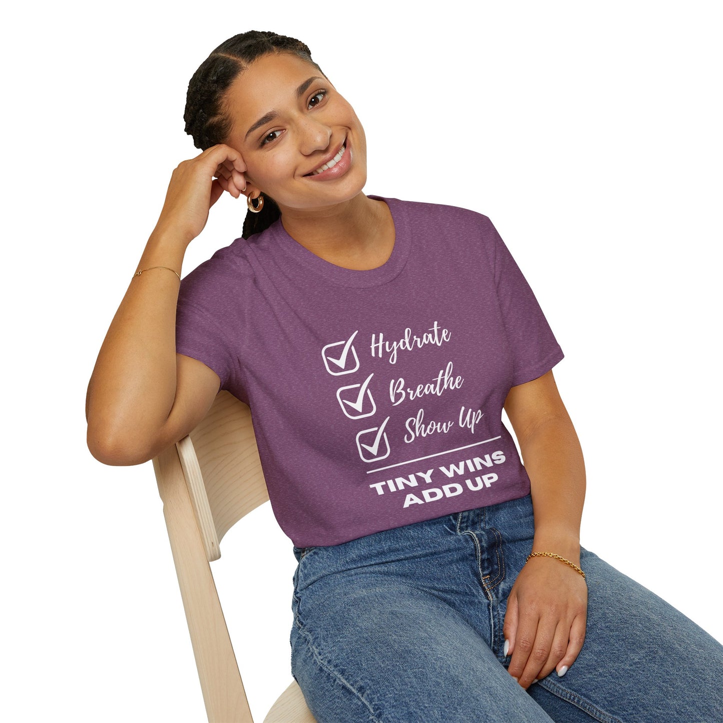 Tiny Wins Add Up T-Shirt | Positive Affirmation Tee | Spoonie Haven Apparel
