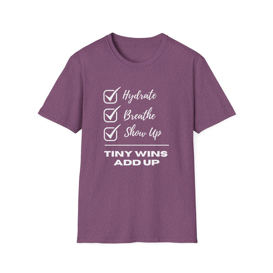 Tiny Wins Add Up T-Shirt | Positive Affirmation Tee | Spoonie Haven Apparel