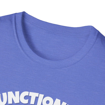 Functioning Is Overrated Corgi T-Shirt | Spoonie Humor Tee | Chronic Illness Support Apparel