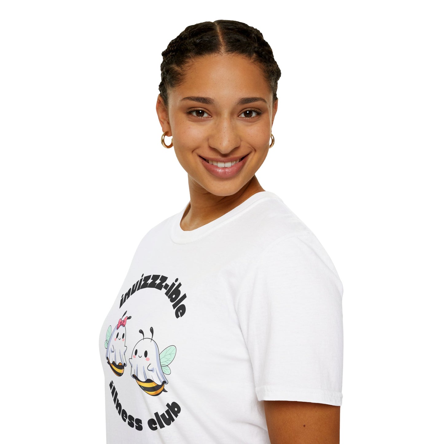 Invizzz-ible Illness Club Bee T-Shirt | Spoonie Humor Tee | Chronic Illness Awareness Apparel
