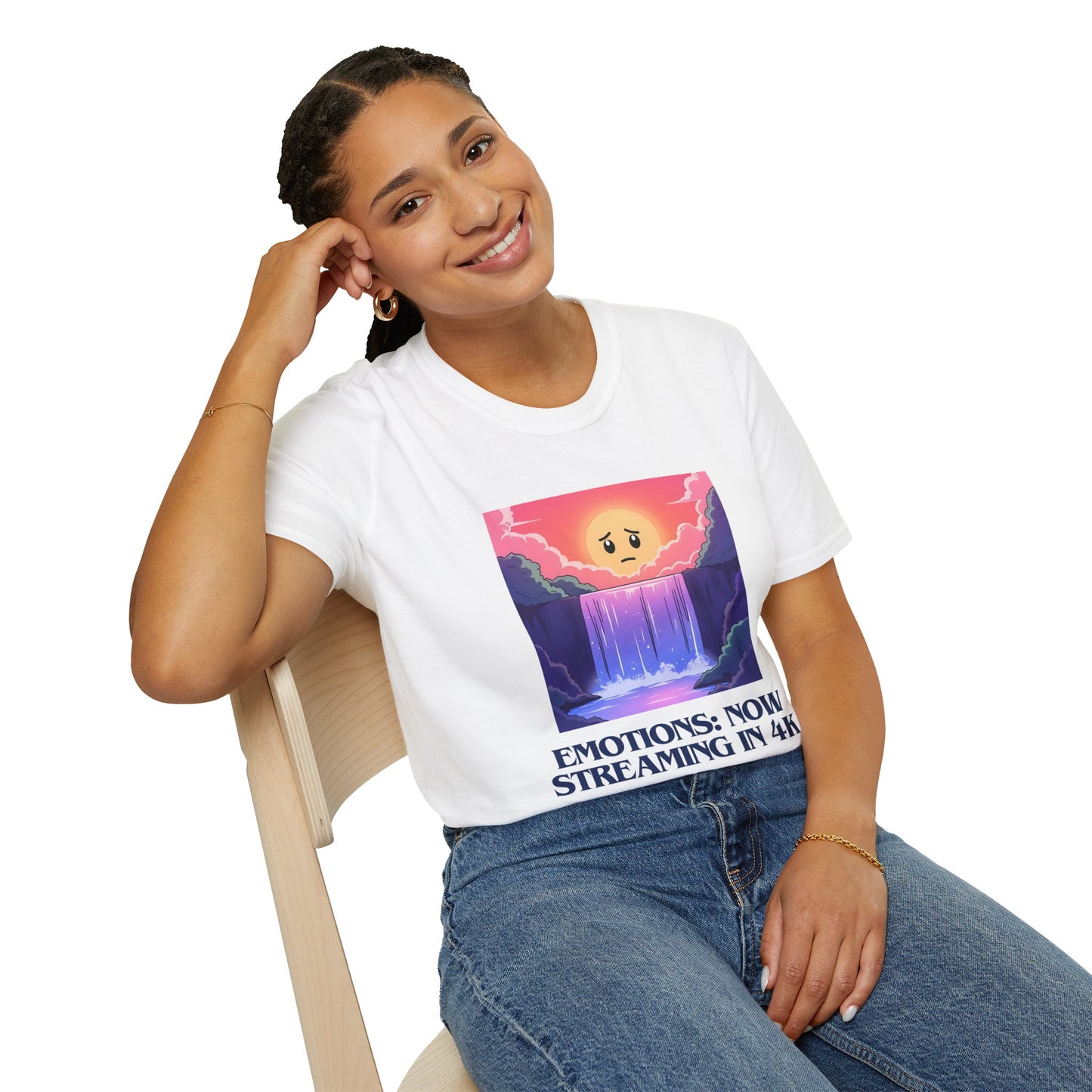 Emotions Now Streaming in 4K T-Shirt | Spoonie Humor Tee | Mental Health Awareness Apparel