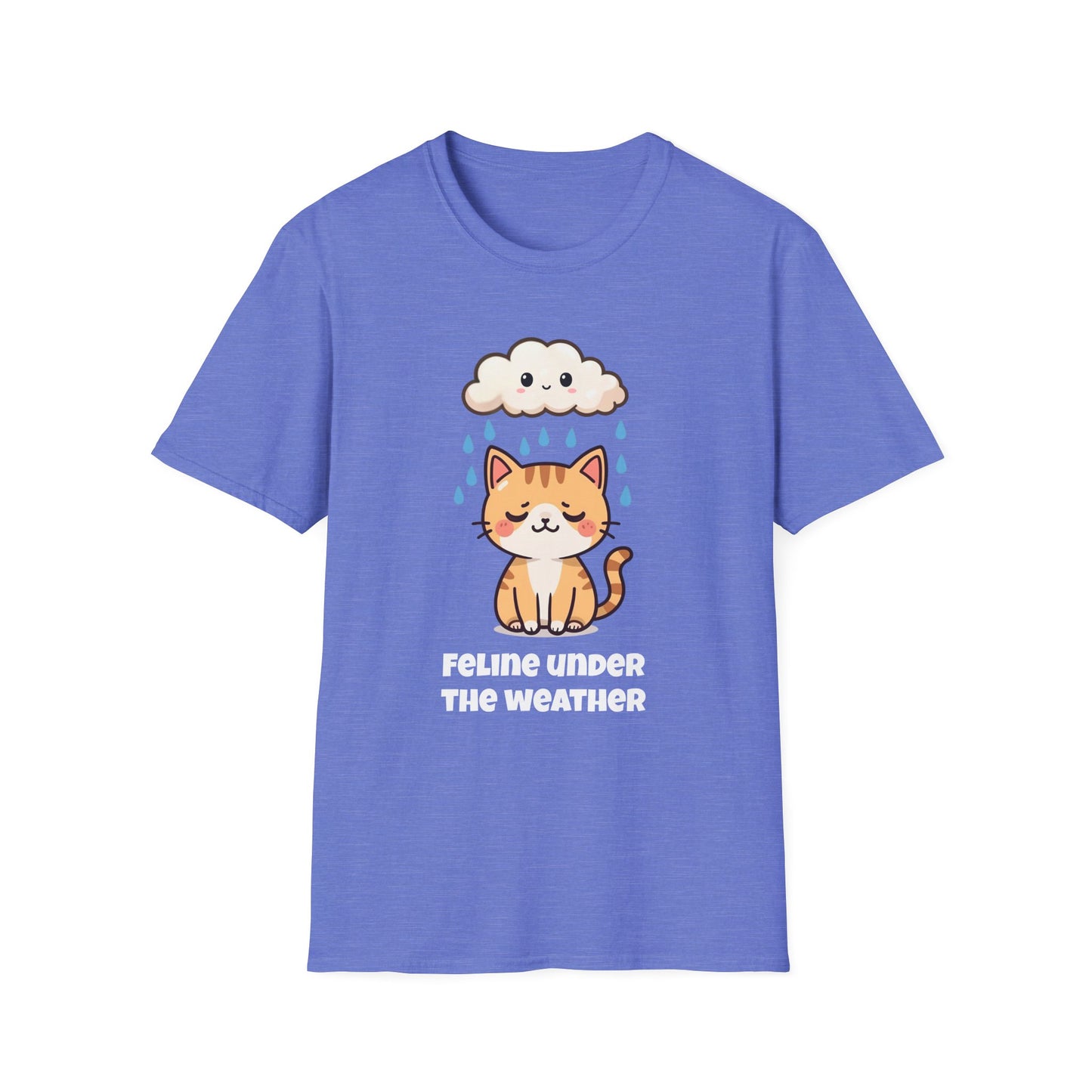 Feline Under the Weather T-Shirt | Spoonie Cat Tee | Chronic Illness Awareness Apparel