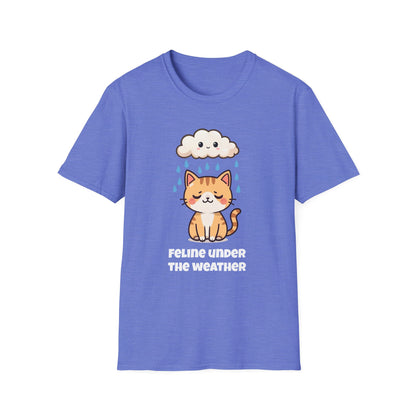 Feline Under the Weather T-Shirt | Spoonie Cat Tee | Chronic Illness Awareness Apparel