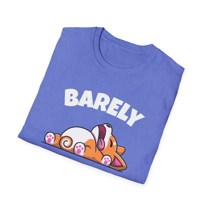 Barely Productive Corgi T-Shirt | Spoonie Humor Tee | Chronic Illness Support Apparel